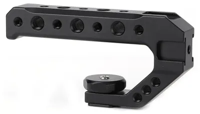 Produktbild von Multifunktions-Kamerarig aus Aluminiumlegierung mit drei Blitzschuhen und Tragegriff (1/4"- und 3/8"-Schraubgewinde)
