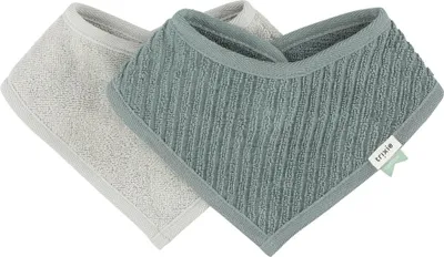 Produktbild von Trixie Bandana Lätzchen Baby 2er-Pack Blau - saugfähige Baumwolle