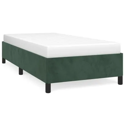 Productafbeelding van Bedframe zonder matras 90x200 cm fluweel donkergroen