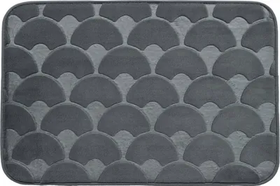 Zdjęcie produktu dla Dywanik łazienkowy antypoślizgowy miękki 40x60 cm szary mata