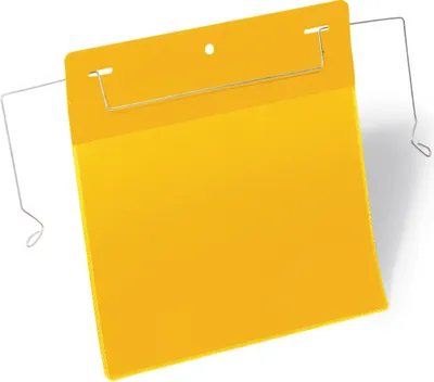 Immagine prodotto di DURABLE Buste con filo metallico A5 orizzontale, 50 pezzi, Giallo, 175204