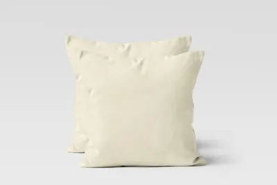 Produktbild von Jersey Kissenhüllen 2er Set 100% Baumwolle superweich Kopfkissenhülle Bettkissenbezug Kopfkissenbezug Kissenbezg 40x40 cm natur