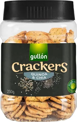 Zdjęcie produktu dla Krakersy mini Bites Quinoa&Chia 250g - Gullon