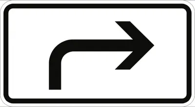 Produktbild von Verkehrsschild VZ1000-21, Richtung der Gefahrstelle, rechtsweisend, Alu, RA1,...