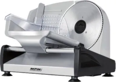 Image de MPM MKR-04M Coupe-fil semi-professionnel en acier inoxydable, épaisseur de coupe réglable 15mm, disque de coupe 19cm, 150W