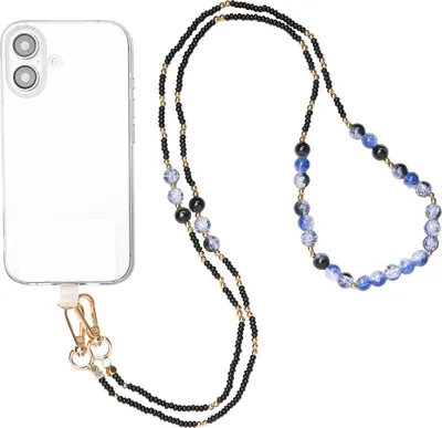Immagine prodotto di BigBen, elegante cordino rimovibile con perline per smartphone, nero