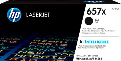 Zdjęcie produktu dla HP 657X oryginalny wkład LaserJet z czarnym tonerem o dużej pojemności, 28000 stron(y), Czarny, 1 szt.
