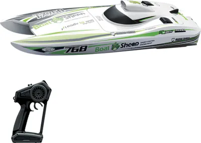 Produktbild von Ferngesteuertes Boot, 2,4 GHz, hohe Geschwindigkeit, 30 km/h, buerstenloser Turbojet-Schnellboot, ferngesteuertes Schiff, Kuehlung, wasserdicht, Erinnerung an niedrigen Batteriestand/ueber Distanz