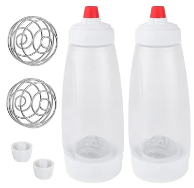 Teigspenderflasche 1000 ml, 2 Stück, Kunststoff mit Messskala