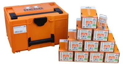 Produktbild von HECO Aktionskoffer "Fassade 2", HT-plus Fassadenschraube A2 4,5 x 60, Langbits HD-20 70mm, in Systainer3 M237