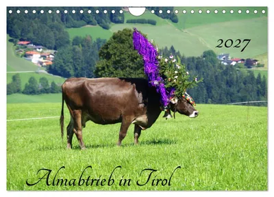 Produktbild von Almabtrieb in Tirol (Wandkalender 2027 DIN A4 quer), CALVENDO Monatskalender