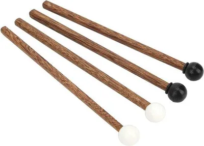Immagine prodotto di Bastoncini in acciaio Tongen per bambini - 16,5 cm - Accessori per percussioni - Bastoncini in gomma morbida