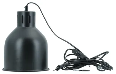 Produktbild von Venso EcoSolutions E27 SAGA Lampenschirm Schwarz, LED Pflanzenlampe E27 Pflanzenleuchte, LED Wachstumslampe, Anzuchtlampe Gemüse, Pflanzenlicht, Lampenschirm schwarz
