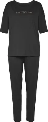 Produktbild von Vivance Dreams by Lascana Pyjama 2 -teilig schwarz Größe 36/38
