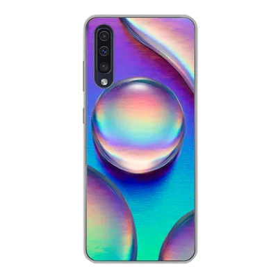 Produktbild von MuchoWow® Handyhülle Schutzhülle Hülle für Samsung Galaxy A30s Wasser - Regenbogen - Abstrakt Silikon Softcase Handy Hülle - Karteninhaber