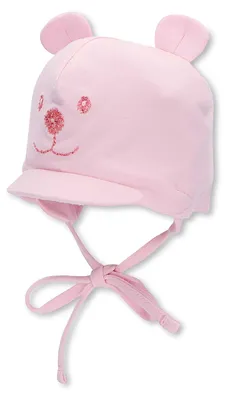Produktbild von Sterntaler Schirmmütze für Mädchen mit Bindebändern, Nackenschutz und niedlichem