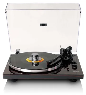 Immagine prodotto di Lenco LBT-345WA - Giradischi con Bluetooth® e testina Ortofon 2M Red, incluso stabilizzatore cromato per giradischi - Noce