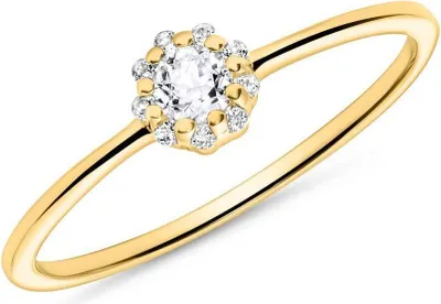 Produktbild von JEWLIX Ring Diamant 585er Gold DR0526-G (Größe: 58mm)