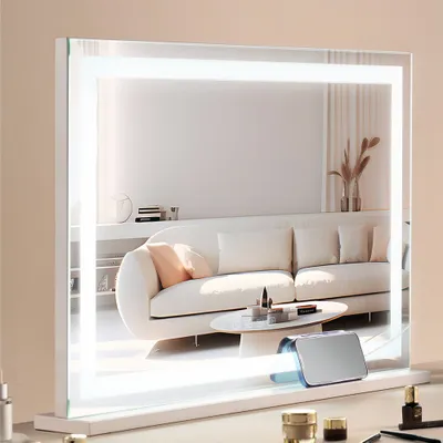 Image de Hollywood miroir de maquillage avec Bluetooth - 3 couleurs - USB miroir de maquillage - 797x547mm