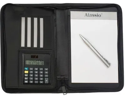Zdjęcie produktu dla Alassio 30144 Teczka na zamek błyskawiczny CORNIGLIA, A5, czarna