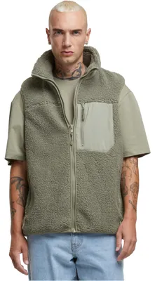 Obrázok produktu pre Pánská vesta Urban Classics Sherpa Vest palegreen - L