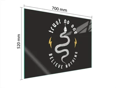 Produktbild von Glasschutzplatte Für Herd 70X52 Schwarz