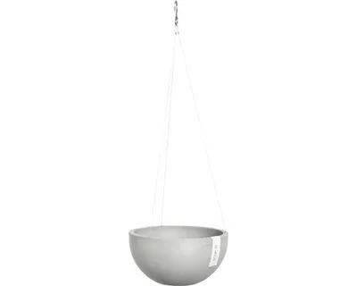 Obrázek produktu pro Závěsný květináč Ecopots Brussels plastový Ø 26,5 cm V 13 cm bílošedý