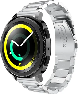 Produktbild von Strap-it Samsung Gear Sport Gliederarmband (Silber)