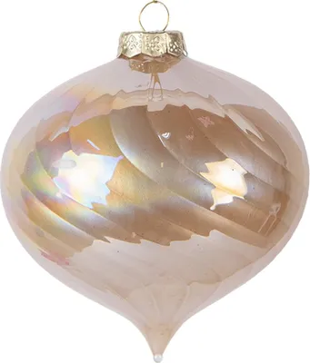 Produktbild von Clayre & Eef Weihnachtskugel Ø 10x10 cm Beige Glas