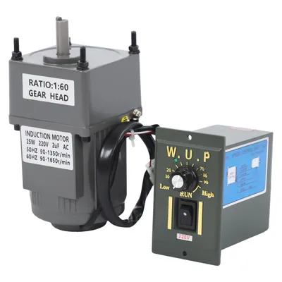 Produktbild von 25W Getriebemotor Drehzahlregler AC 220V Elektromotor 1:60