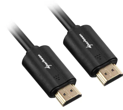 Obrázek produktu pro Sharkoon HDMI/HDMI 4K, 7.5m, 7,5 m, HDMI Typ A (standardní), HDMI Typ A (standardní), 3D kompatibilita, Audio Return Channel (ARC), Černá