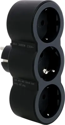 Immagine prodotto di Adattatore di presa Legrand 694519 presa 3x nero