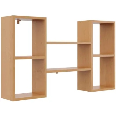 Produktbild von Wandregal Erle – dekoratives Hängeregal in Holzoptik, vielseitige Ablage für Bücher und Deko, modernes Regal für Wohnzimmer & Büro, 102 cm