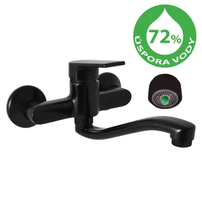 Zdjęcie produktu dla Bateria kuchenna RAV Slezák Vltava VTE401.5/26CMAT czarna