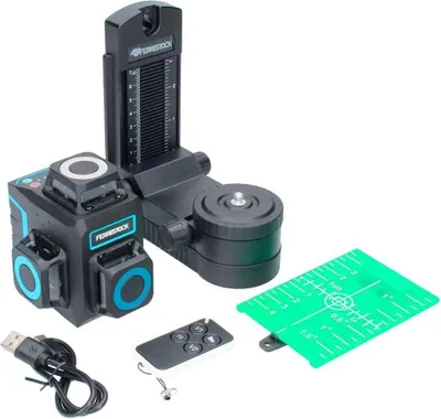 Produktbild von Ferrestock Professionelle Selbstnivellierende 3d-laserwasserwaage Silber Silber One Size