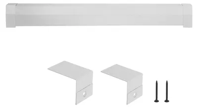 Zdjęcie produktu dla Osłona grzejnika SucceBuy ze stali, 1527 x 81 x 193 mm, osłona przednia do grzejników elektrycznych, trwała osłona zamienna do sypialni, biała