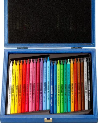 Image de Koh-i-noor PROGRESSO crayons de couleur 24 pièces dans un coffret en bois