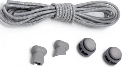Image de INF Lacets sans nœuds (2 paires) Gris
