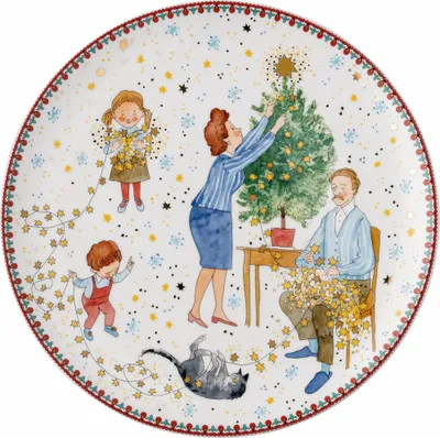 Produktbild von Hutschenreuther Sammelkollektion 2024 Weihnachtsleuchten Teller flach 22cm