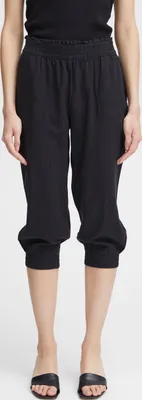 Image de b.young BYFALAKKA Pantalon en tissu pour femmes 55 % lin, 45 % viscose coupe classique