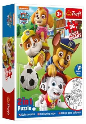 Produktbild von Paw Patrol 2-in-1 XL Mal- und Puzzle-Set