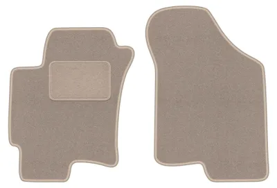 Immagine prodotto di Tappetini anteriori in moquette per Hyundai Coupe II GK 2001-2008 (coupé) – 2 pezzi, beige, su misura – Wielganizator LUX
