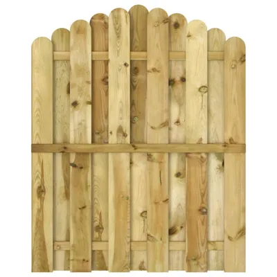 Image de vidaXL Porte de jardin Bois de pin imprégné 100x125 cm