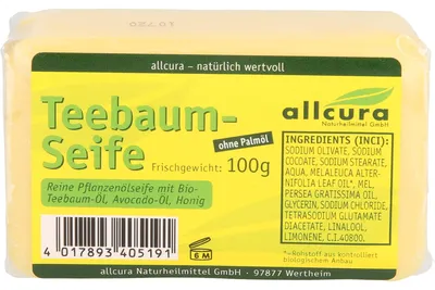 Produktbild von Teebaum Seife, 1 St. Seifenstück