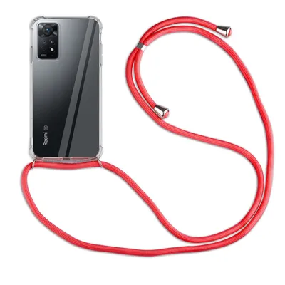 Produktbild von betterfon Handykette für Xiaomi Redmi Note 11 Pro 4G/5G Handyhülle mit Band  Rot