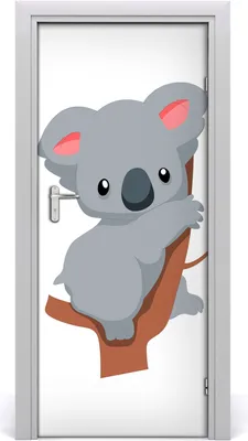 Produktbild von Tulup Türaufkleber 85x205 cm Dekorative Aufkleber Selbstklebend Wasserdichte Tapete Abnehmbar Schlafzimmer Wohnzimmer Wohnkultur - Panda in einem Baum