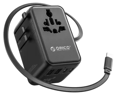 Immagine prodotto di Adattatore da viaggio universale - Presa da viaggio - 70 W - 7 in 1 - Multipresa universale per viaggi