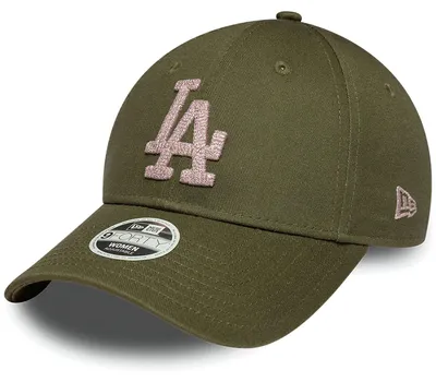 Produktbild von New Era Women MLB 9FORTY Metallic Logo Cap Los Angeles Dodgers oliv green