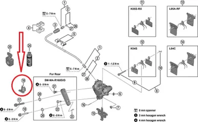 Produktbild von SHIMANO SCHRAUBENLÄNGENSELE. BR-R9270 - Mess- & Befestigungshilfe, 2 g