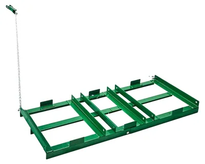 Zdjęcie produktu dla Brona wleczona VEVOR, 1220x500x100 mm, włóka łąkowa z regulowanymi prętami i łańcuchem 1830 mm, narzędzie wleczone do wyrównywania trawnika